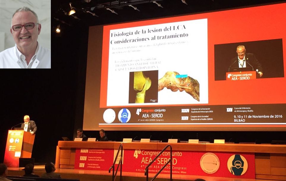 El Dr. Achalandabaso en el Congreso Nacional Conjunto de la Asociación Española de Artroscopia y la Sociedad Española de la Rodilla