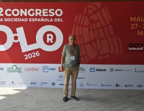 El Dr. Miguel Marín, de la Unidad del Dolor del Centro Médico Sendagrup de Donostia - San Sebastián, en el Congreso de la Sociedad Española del Dolor (SEDOLOR).
